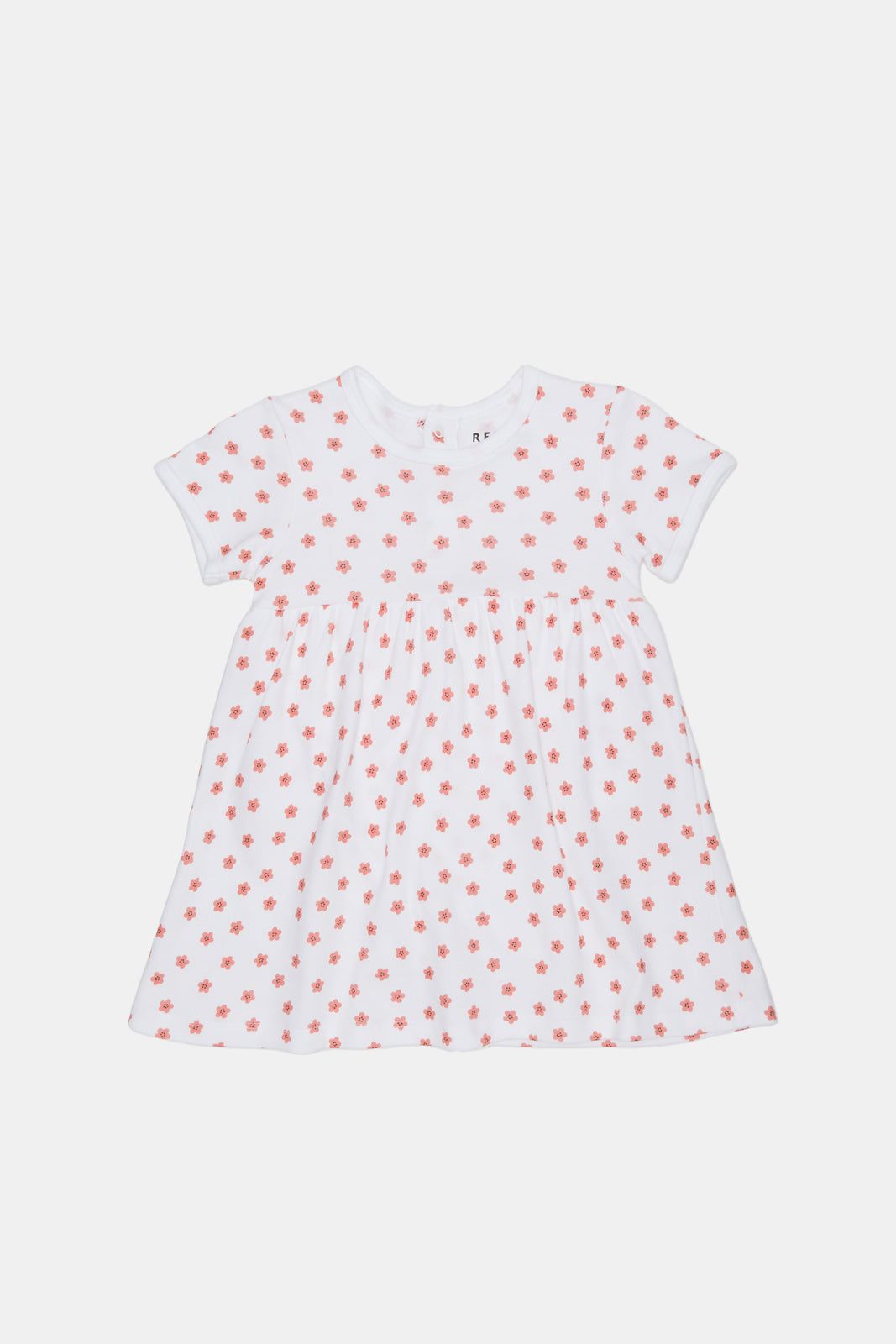 Baby White Printed Bodysuit Dress sold by Redtag