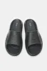 Men Black Moulded Comfort Slide sold by Redtag