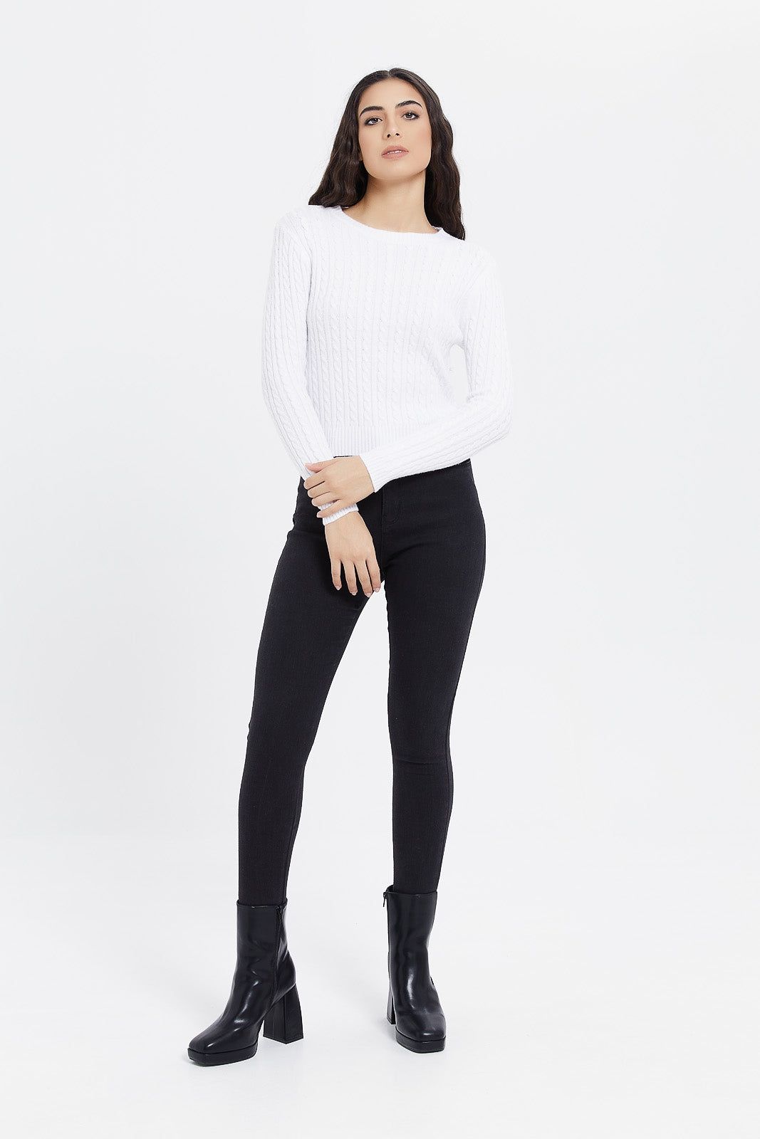 Women Ivory Knitted Pullover sold by Redtag product image thumbnail 2