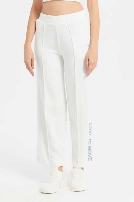 Women White Wide Leg Pants sold by Redtag