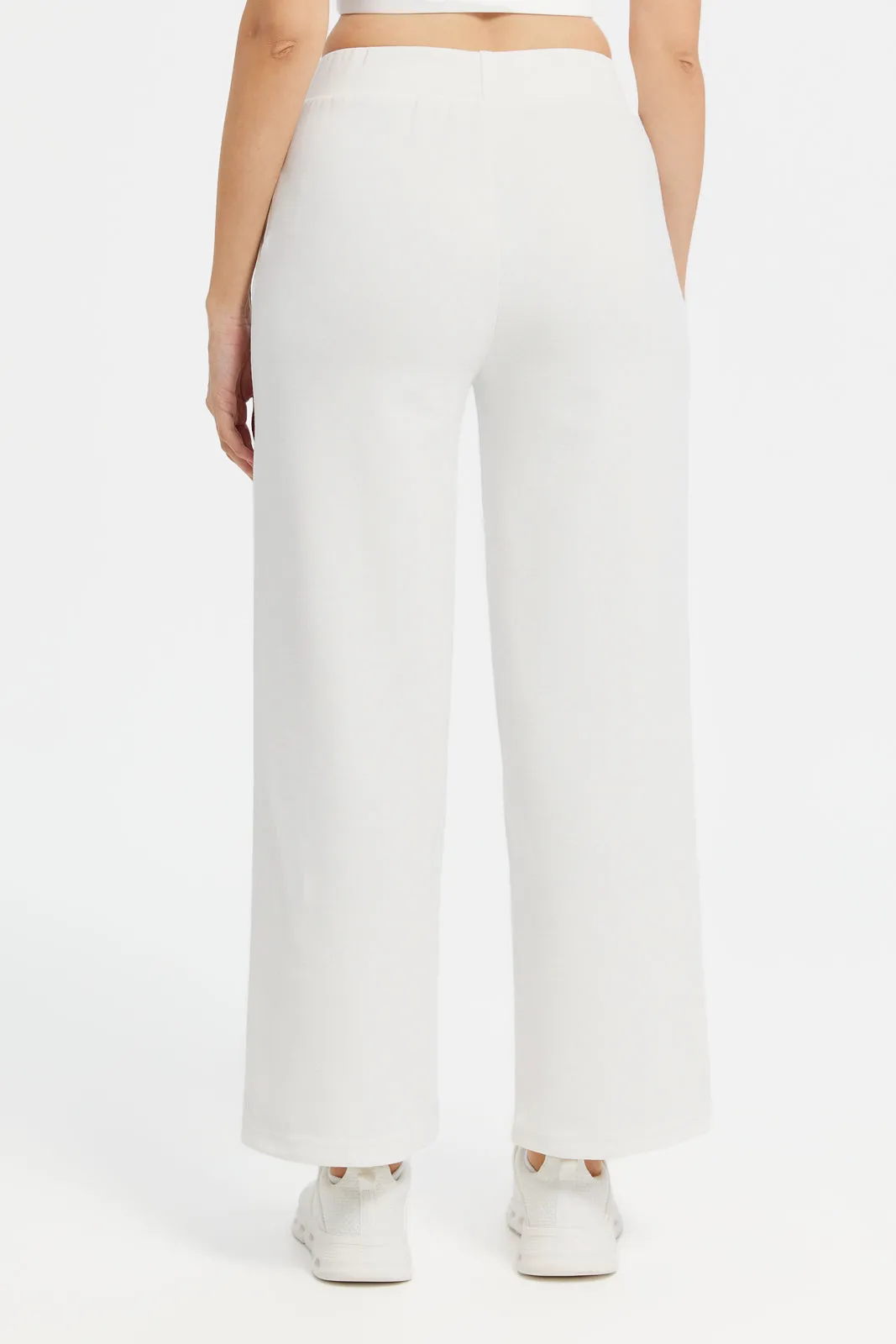 Women White Wide Leg Pants sold by Redtag product image thumbnail 3