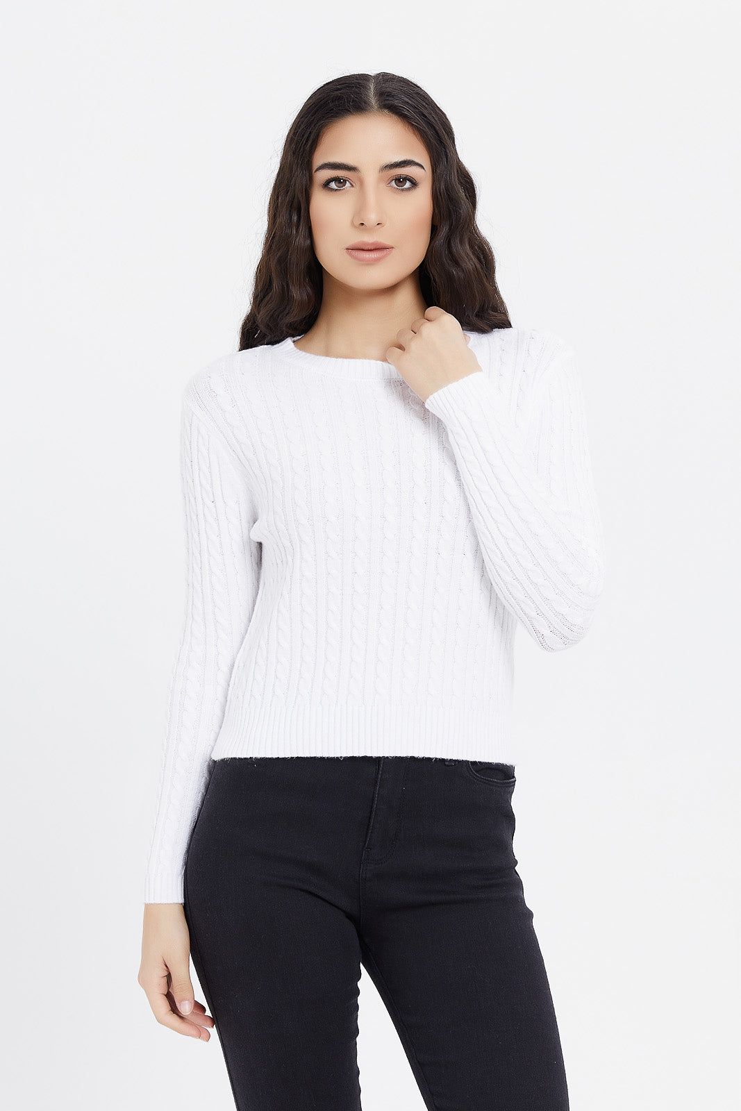 Women Ivory Knitted Pullover sold by Redtag