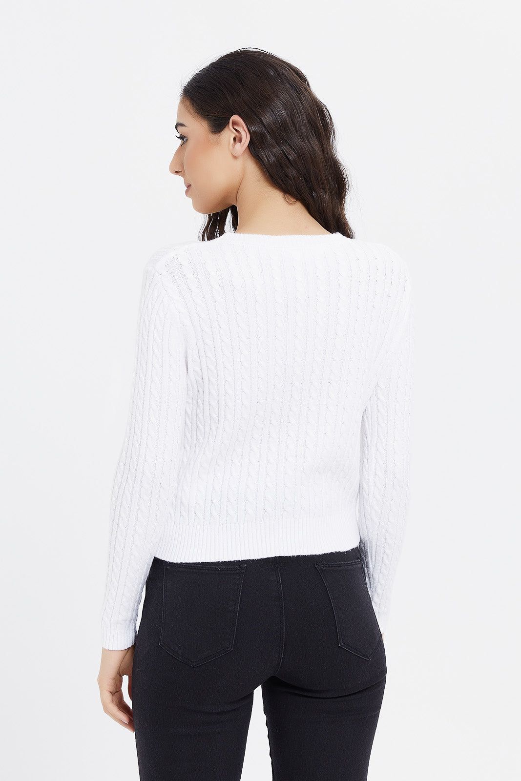 Women Ivory Knitted Pullover sold by Redtag product image thumbnail 3
