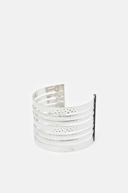 Women Silver Embellished Bracelet sold by Redtag