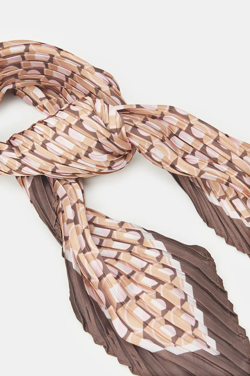 Women Multicolour Pleated Scarf sold by Redtag product image thumbnail 2