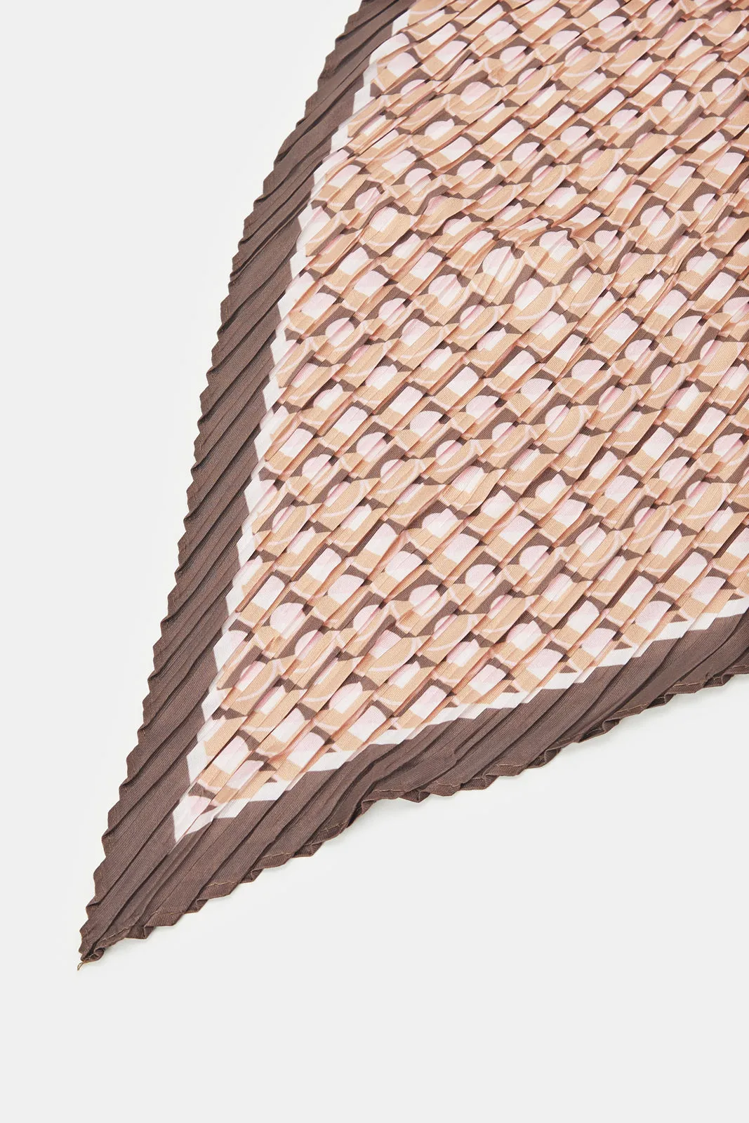 Women Multicolour Pleated Scarf sold by Redtag product image thumbnail 3