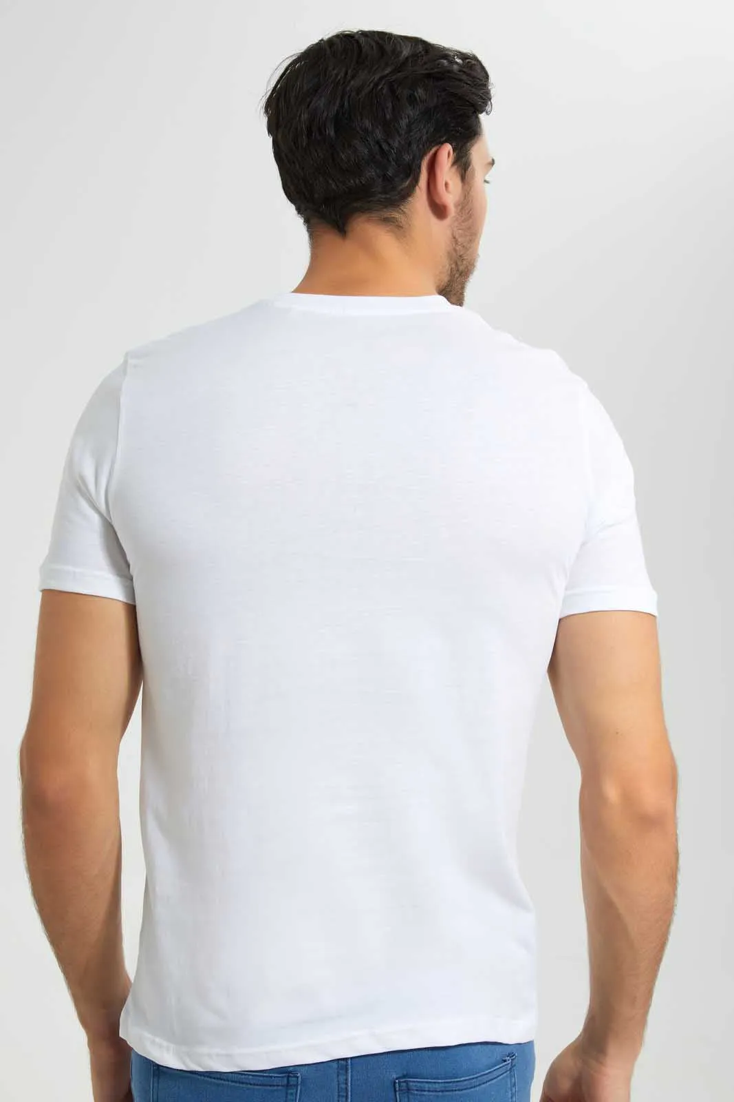 White Graphic T-Shirt sold by Redtag product image thumbnail 4