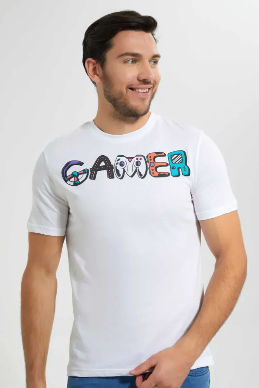 White Graphic T-Shirt sold by Redtag