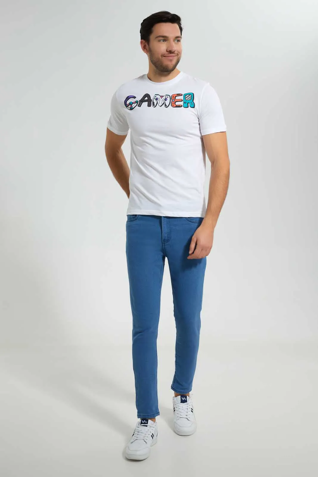 White Graphic T-Shirt sold by Redtag product image thumbnail 2
