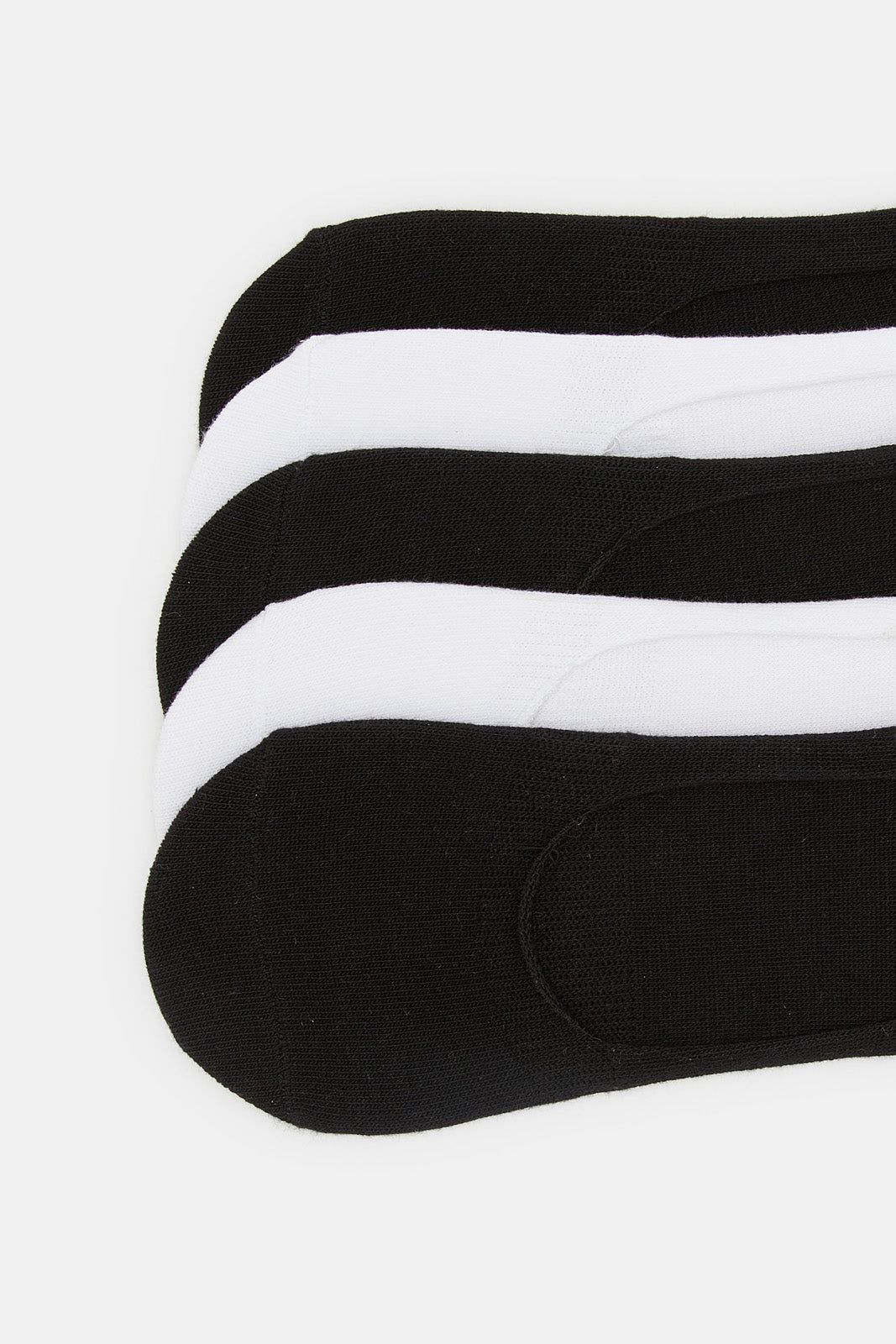 Women Black And White Basics Invisible Socks (Pack of 5) sold by Redtag product image thumbnail 3
