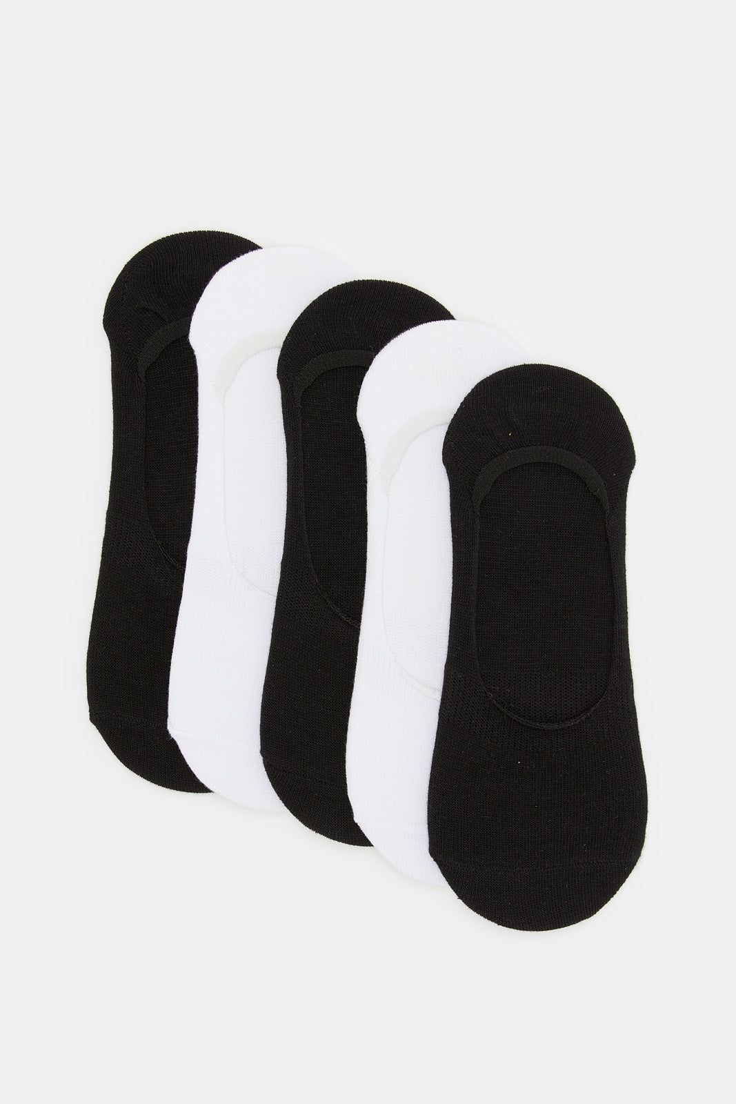 Women Black And White Basics Invisible Socks (Pack of 5) sold by Redtag