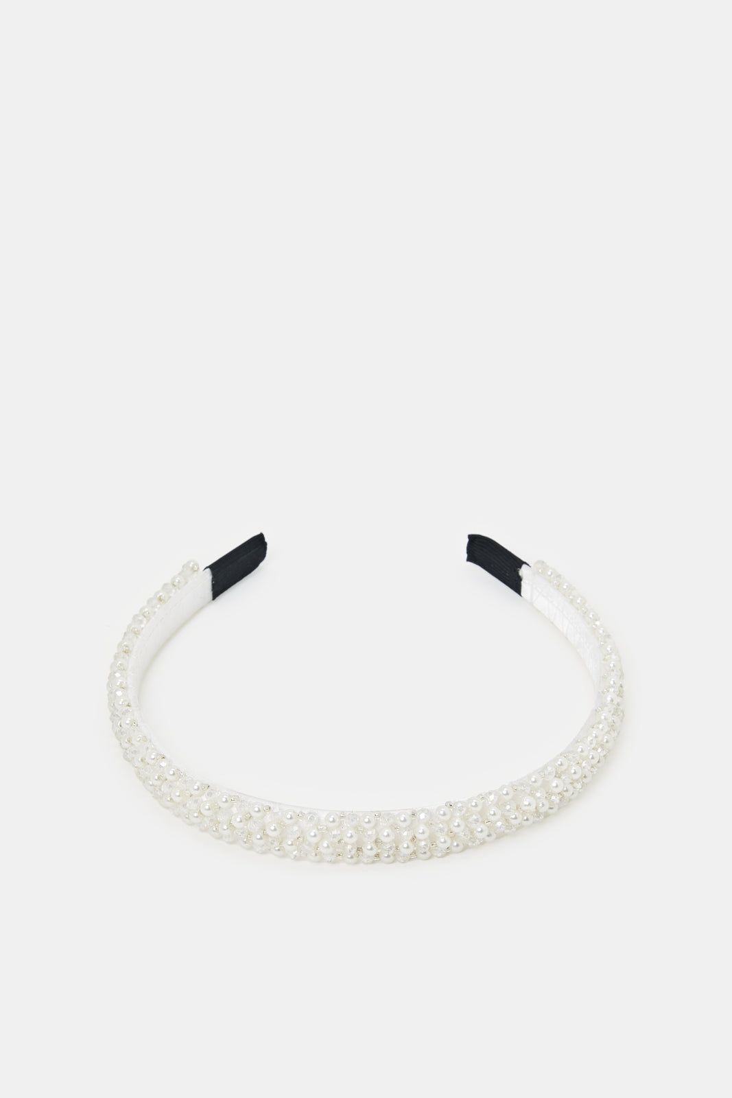 Women White Embellished Headband sold by Redtag