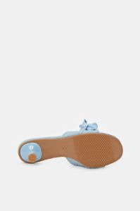 Women Blue Denim Chain Trim Mule sold by Redtag