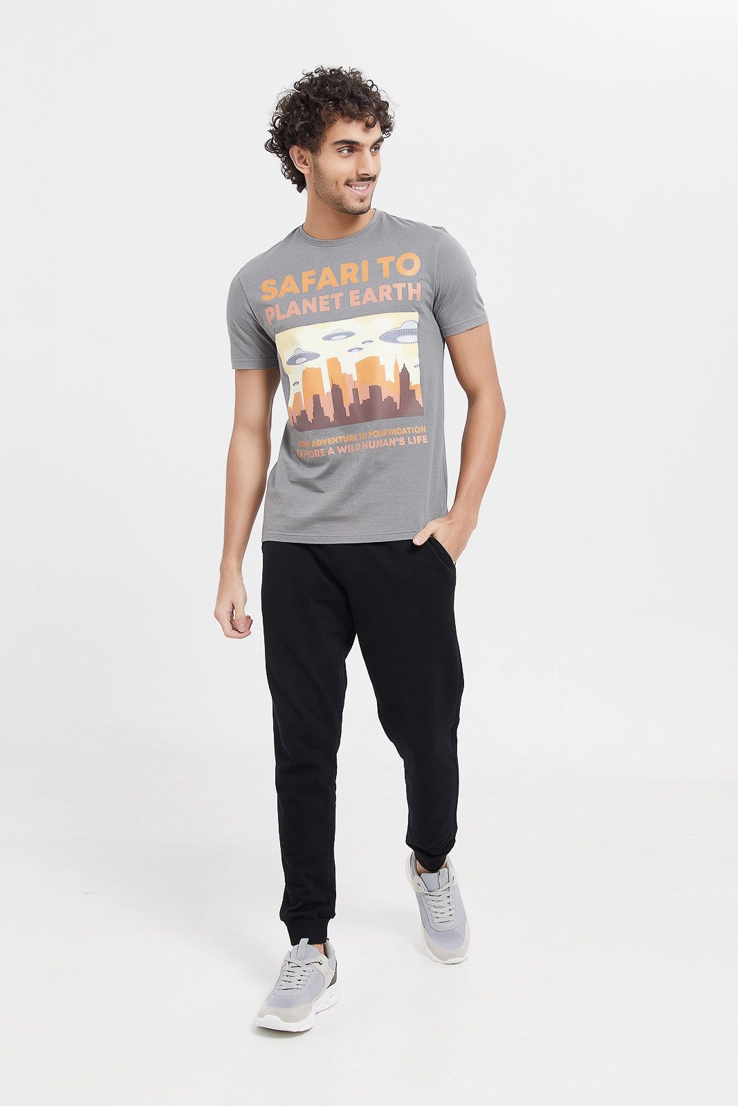 Men Black Pique Jog Pant sold by Redtag product image thumbnail 2