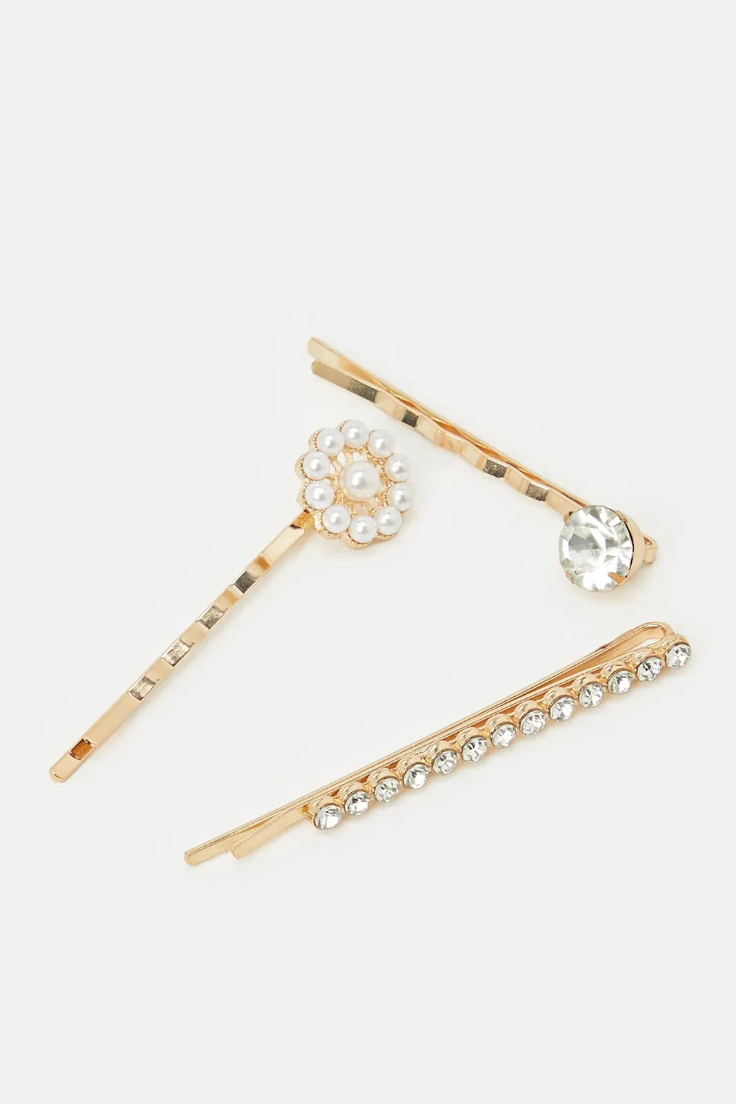 Women Gold Embellished Hair Clips (6 Piece) sold by Redtag product image thumbnail 3