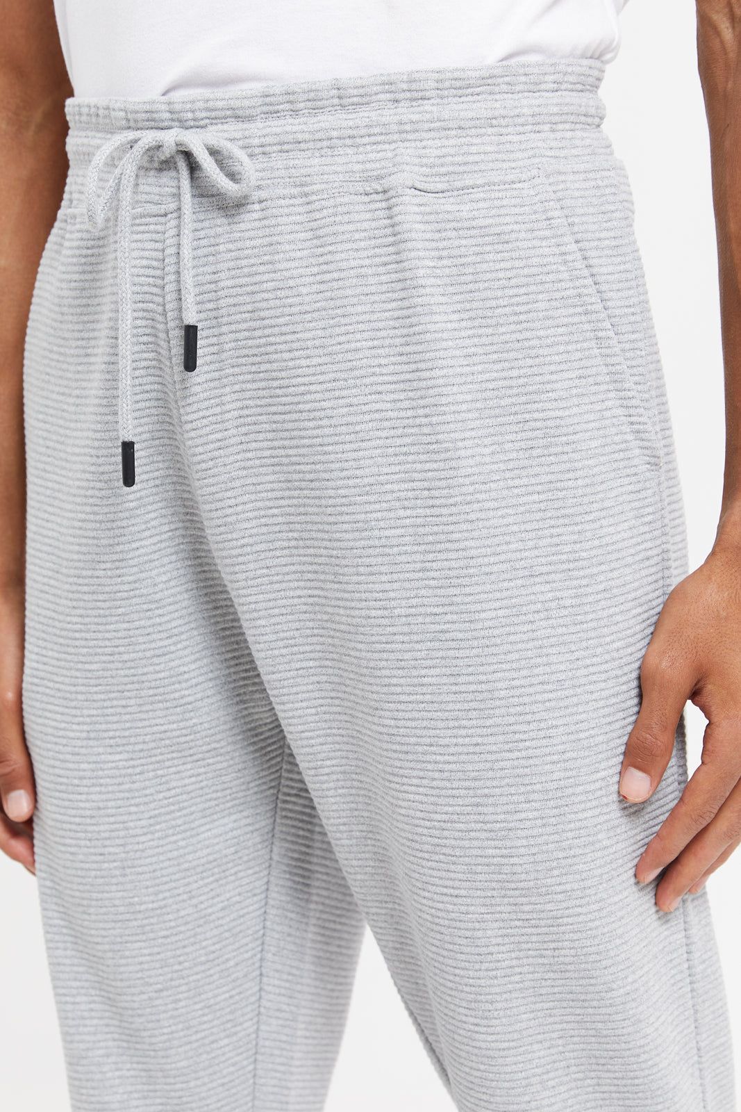 Men Grey Plain Joggers sold by Redtag product image thumbnail 4