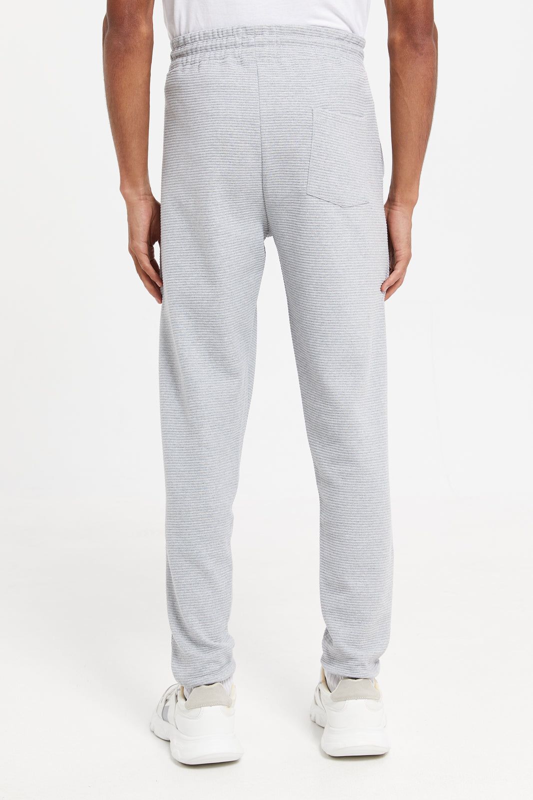 Men Grey Plain Joggers sold by Redtag product image thumbnail 3
