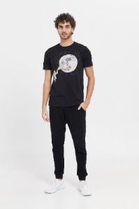 Men Black Graphic T-Shirt sold by Redtag