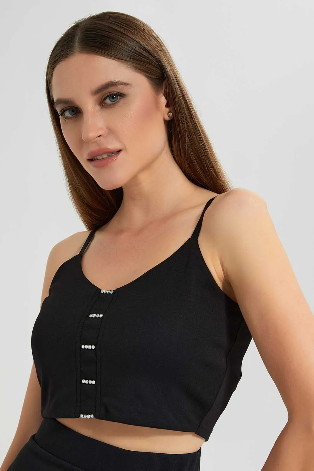 Black Cami With Embellishments sold by Redtag product image thumbnail 2