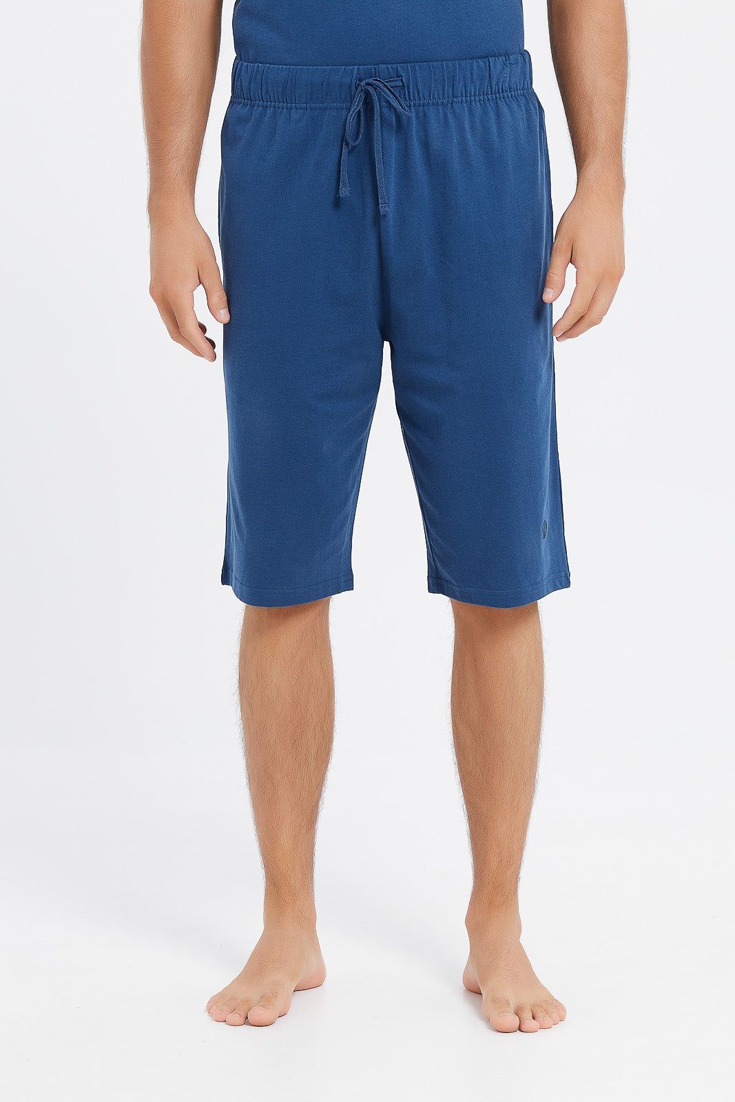 Men Blue Henley Pyjama Set (2 Piece) sold by Redtag product image thumbnail 3