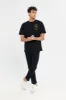 Men Black Slim Fit Active Pants sold by Redtag