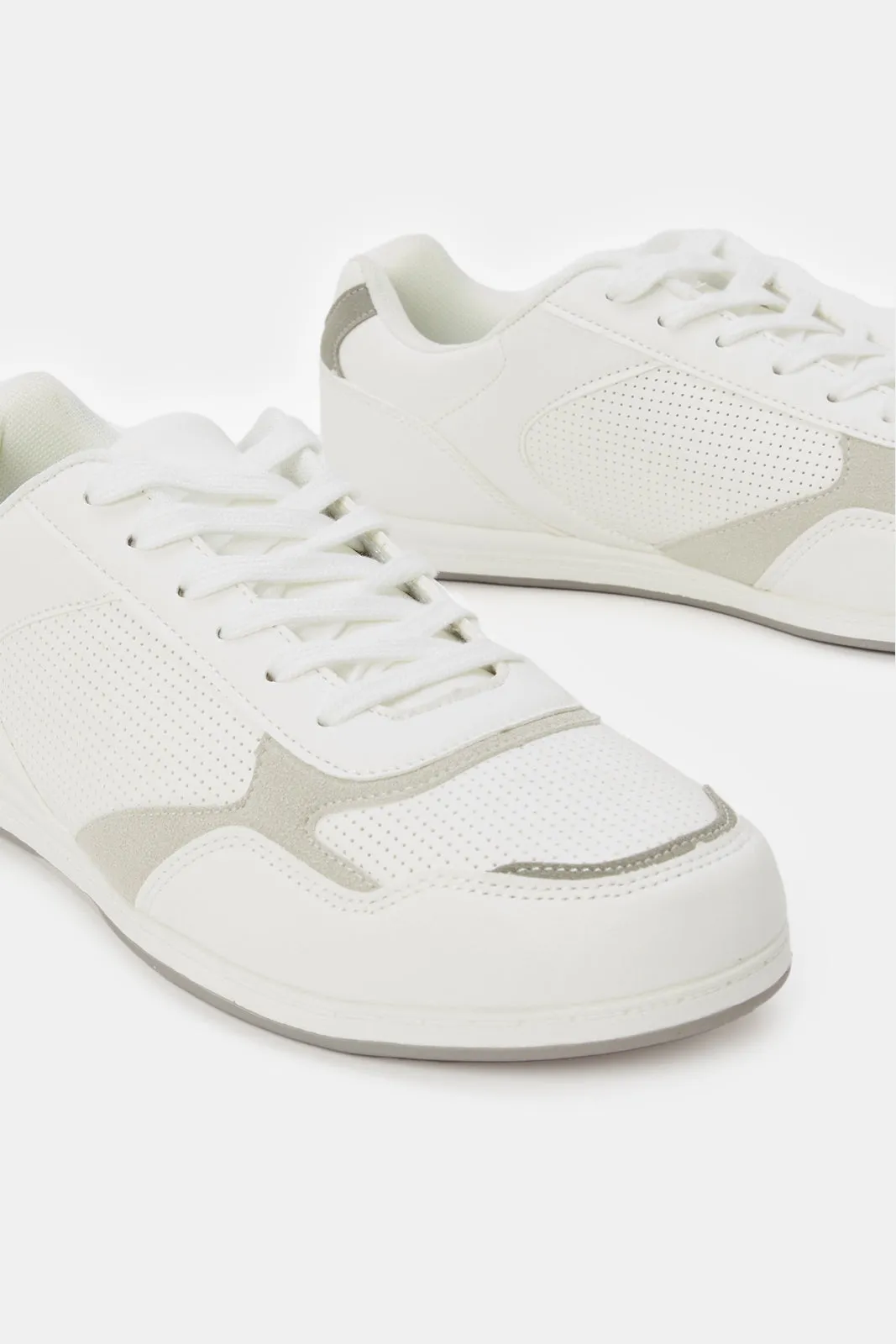 Men White Material Block Sneaker sold by Redtag product image thumbnail 3