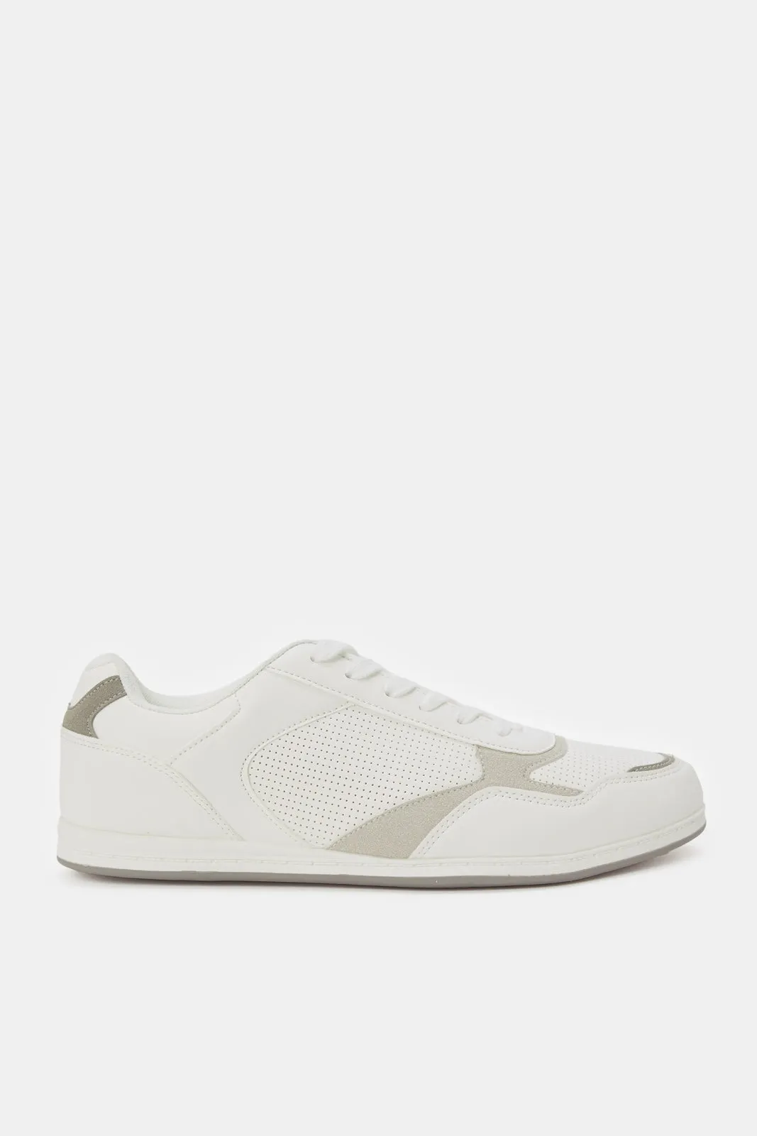 Men White Material Block Sneaker sold by Redtag