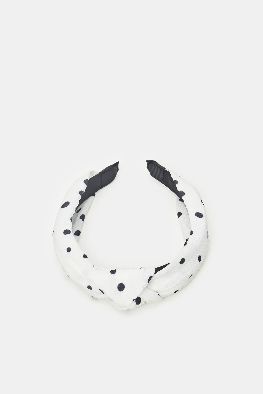 Women White Printed Headband (1 Piece) sold by Redtag