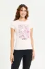 Women Pink Foil Printed T-Shirt sold by Redtag