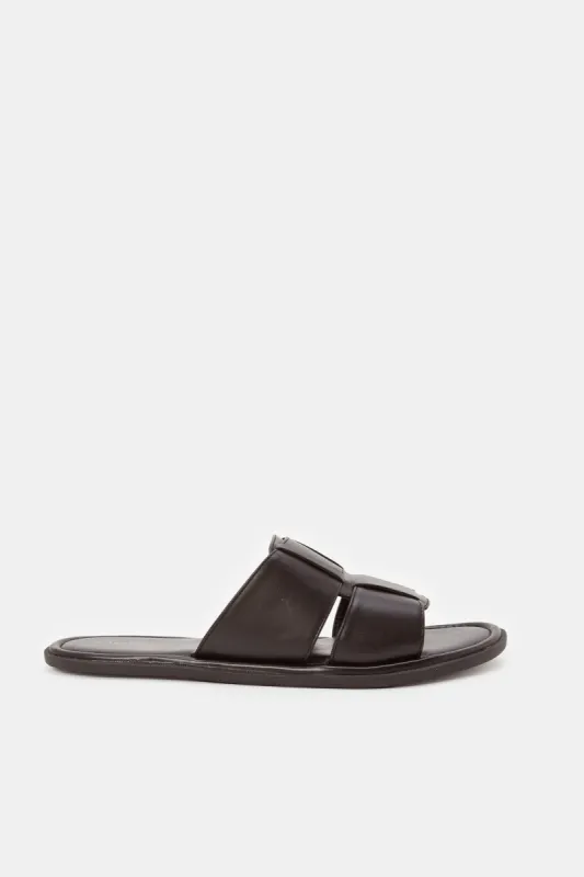 Men Black Fisherman Strap Slide sold by Redtag