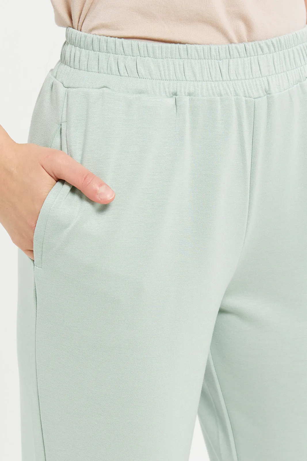 Women Mint Active Joggers With Placement Print sold by Redtag product image thumbnail 4