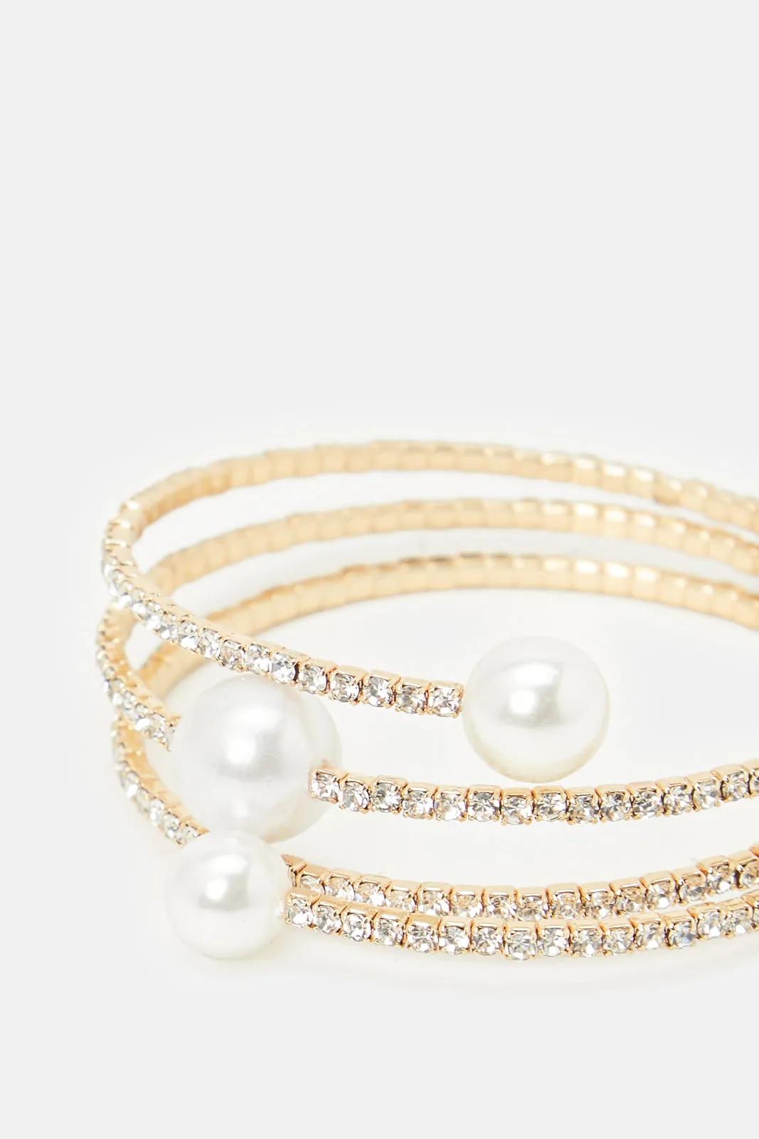 Women Gold Embellished Wrap Bracelet sold by Redtag product image thumbnail 2