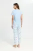 Women Blue Floral Print Pyjama Set (2 Piece) sold by Redtag