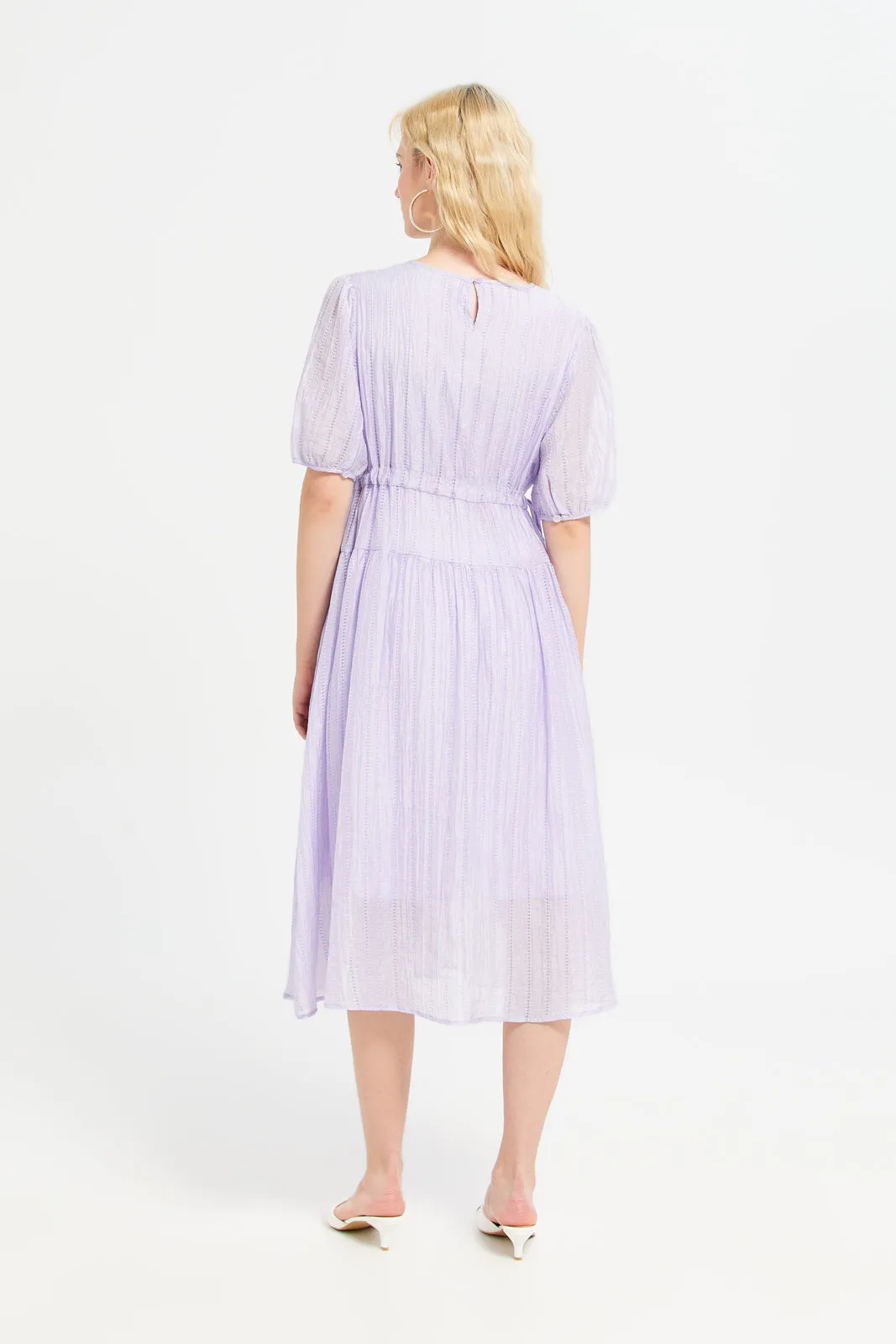 Women Lilac Mid Length Dress sold by Redtag product image thumbnail 3