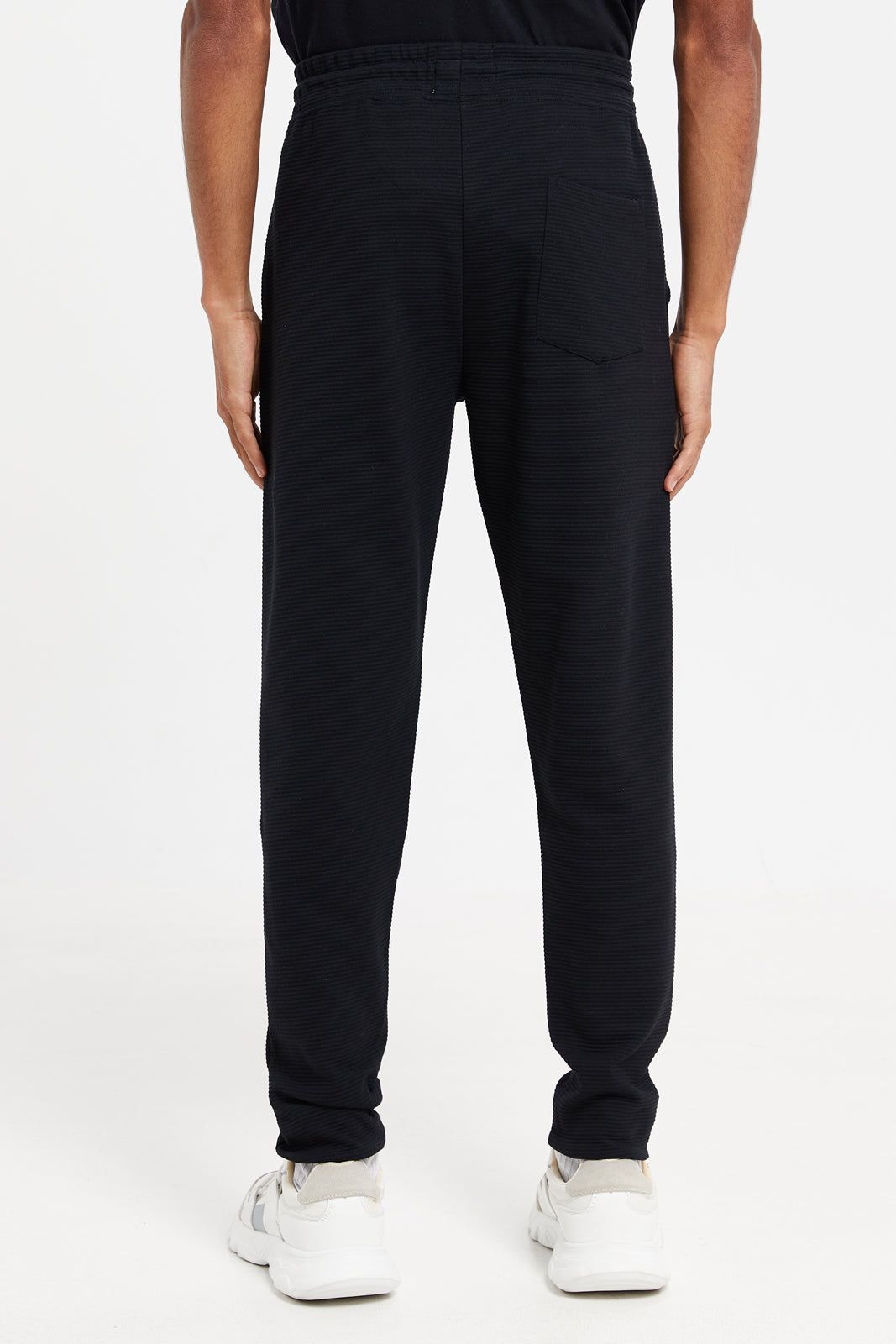Men Black Plain Joggers sold by Redtag product image thumbnail 3