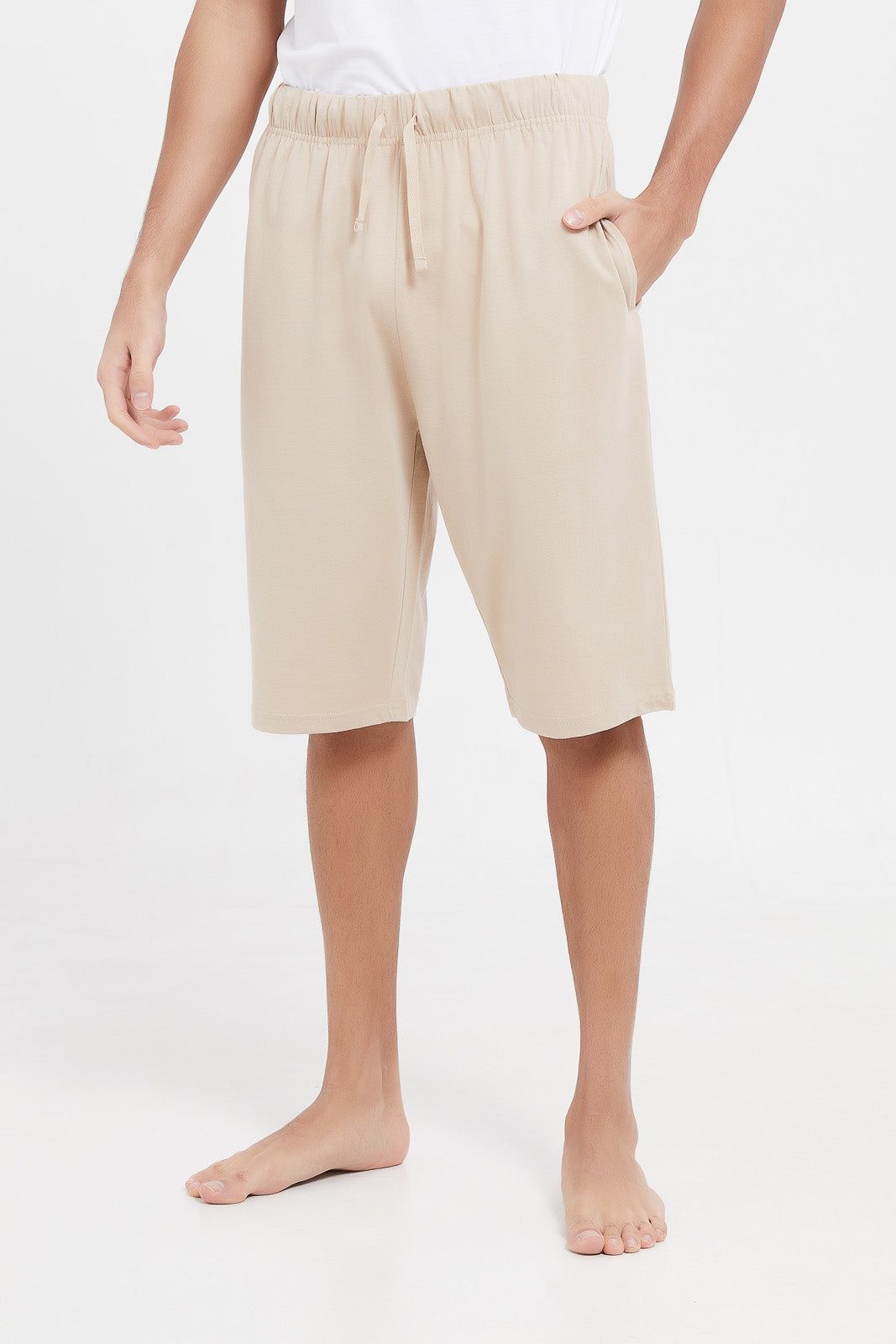 Men White And Beige Printed Pyjama Set (2 Piece) sold by Redtag product image thumbnail 3