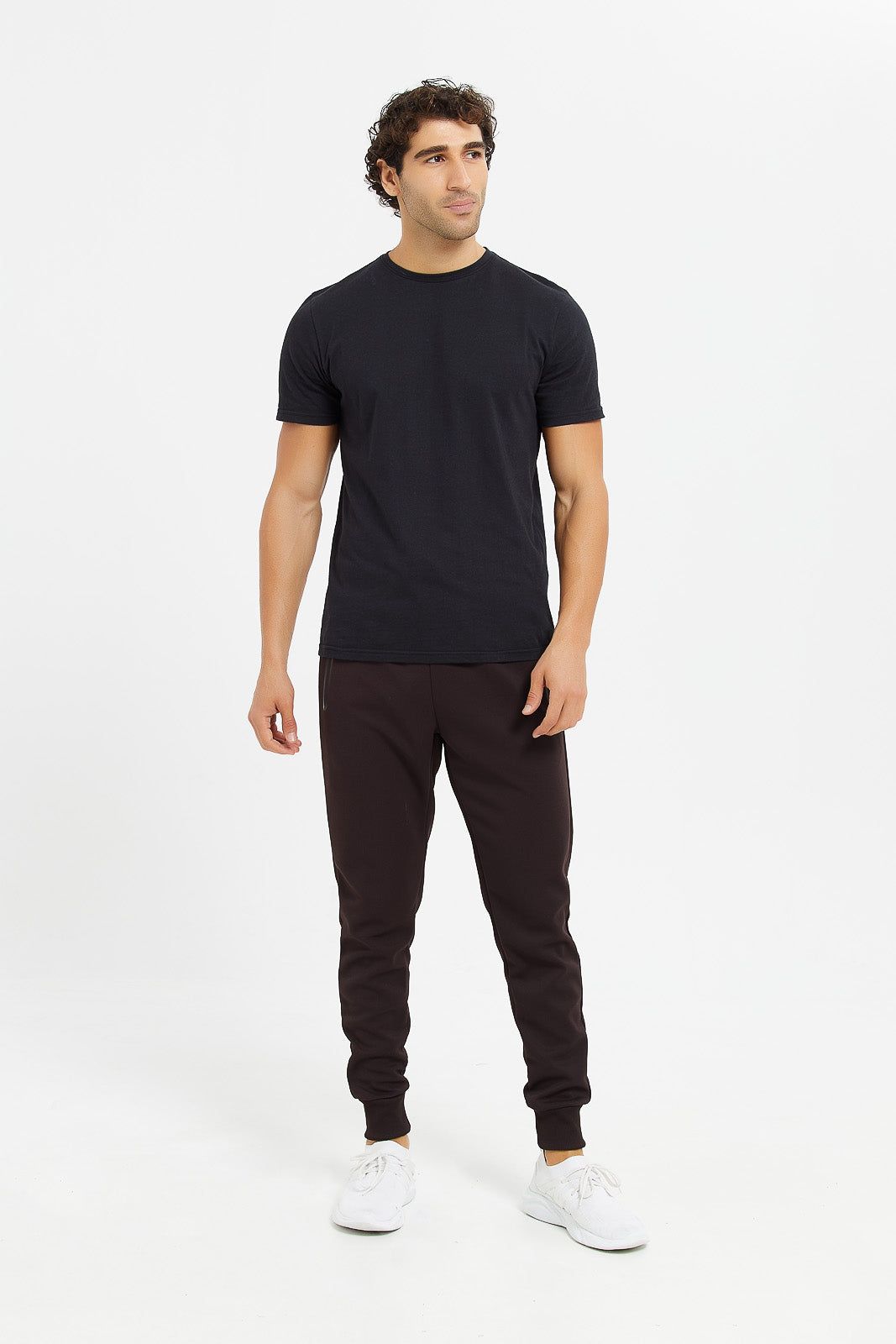 Men Brown Athletic Jogger With Zip Pockets sold by Redtag product image thumbnail 2