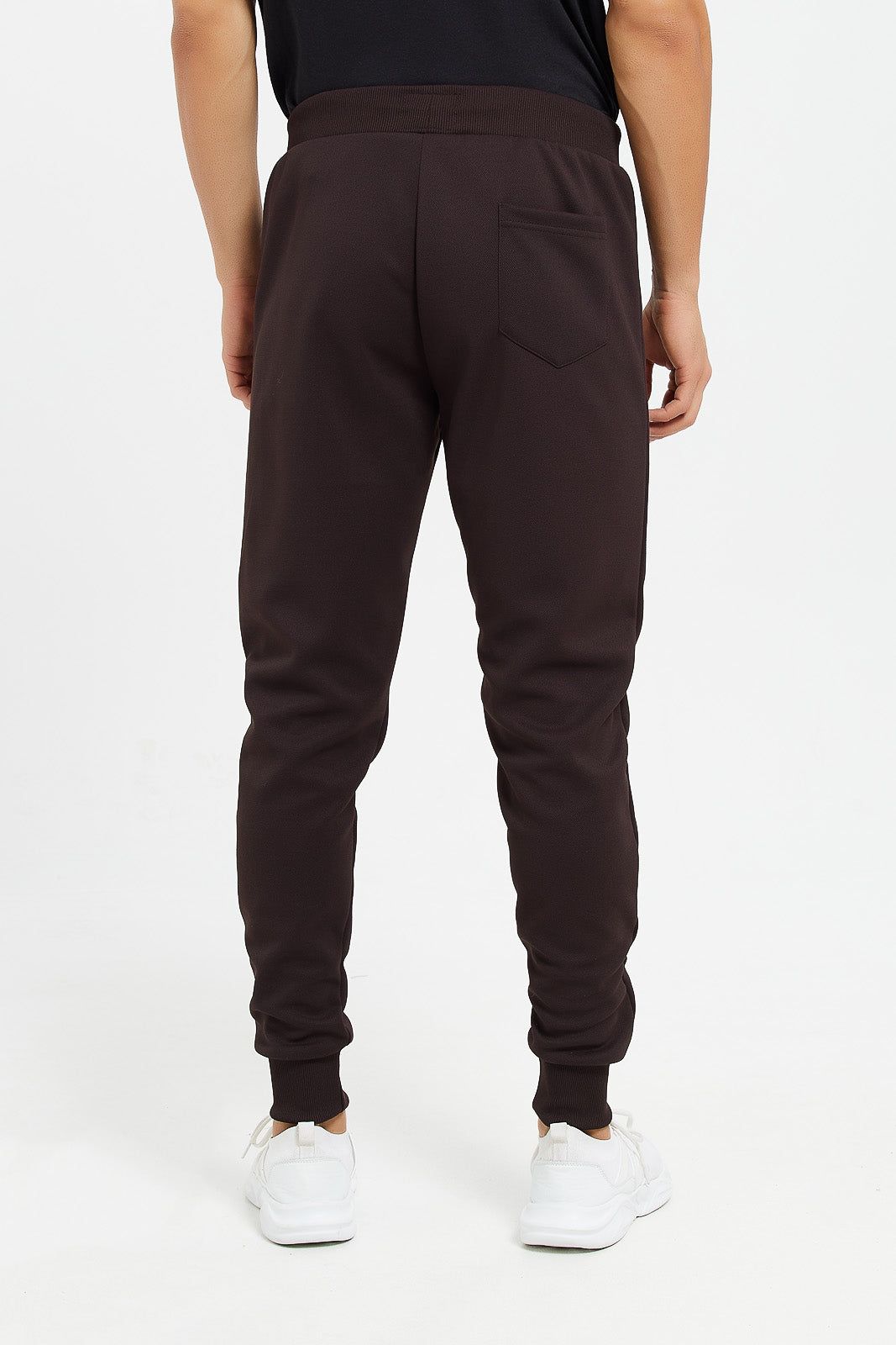 Men Brown Athletic Jogger With Zip Pockets sold by Redtag product image thumbnail 3