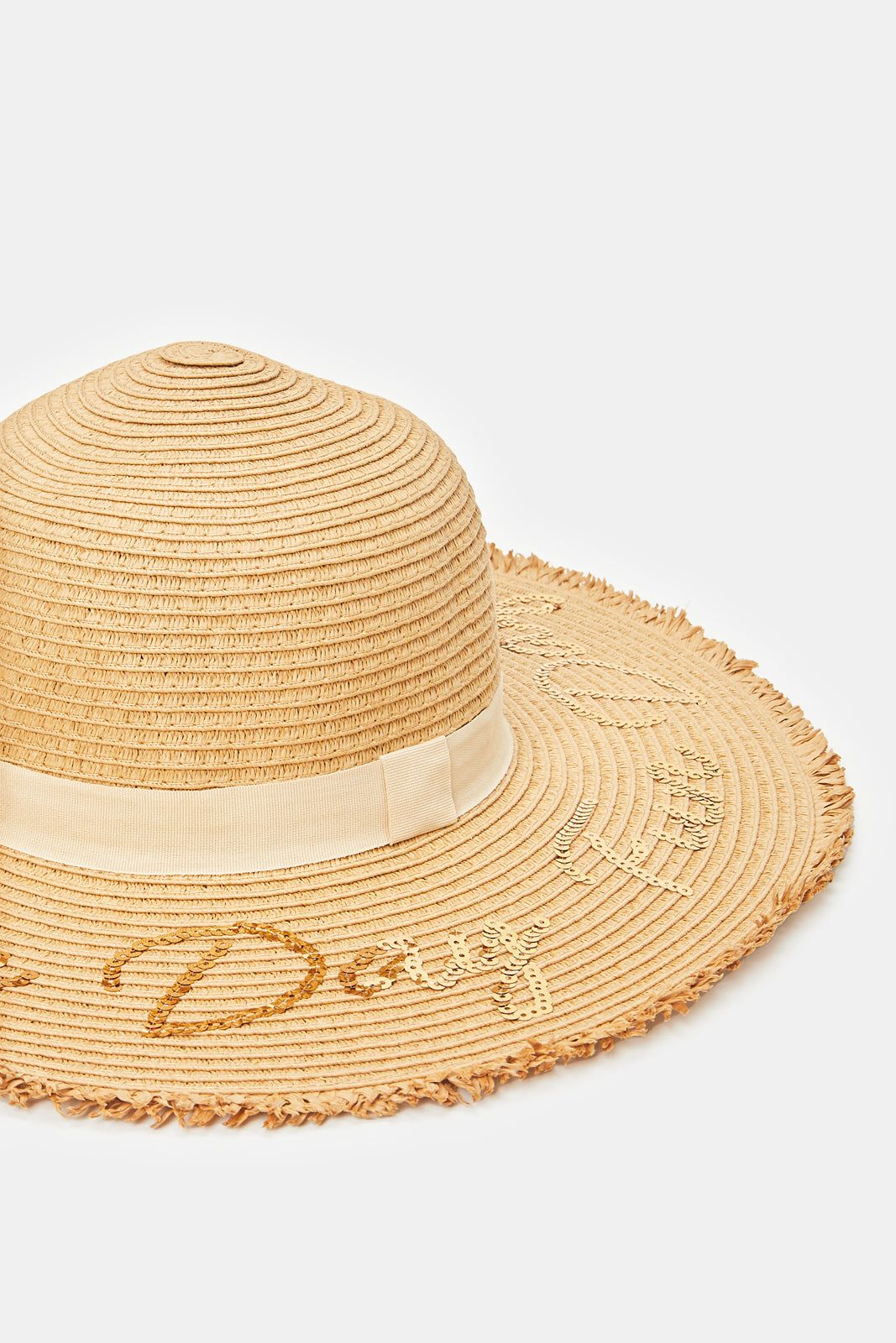 Women Beige Sequin Embellished Hat sold by Redtag product image thumbnail 2