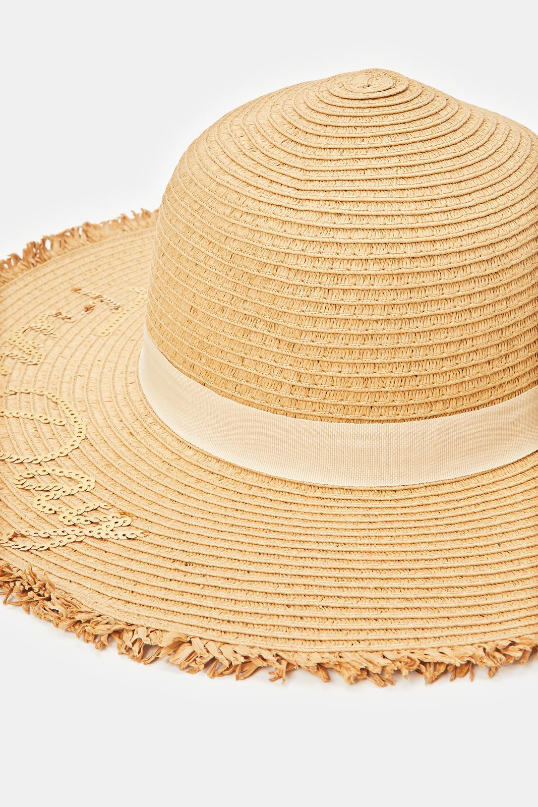 Women Beige Sequin Embellished Hat sold by Redtag product image thumbnail 4