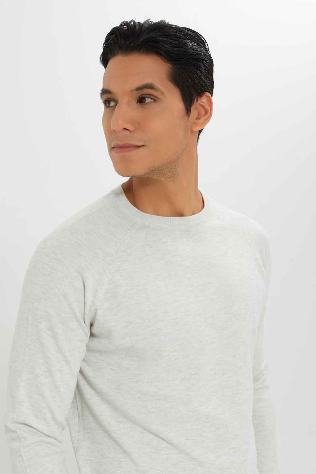 Men Ecru Plain Pullover sold by Redtag product image thumbnail 2