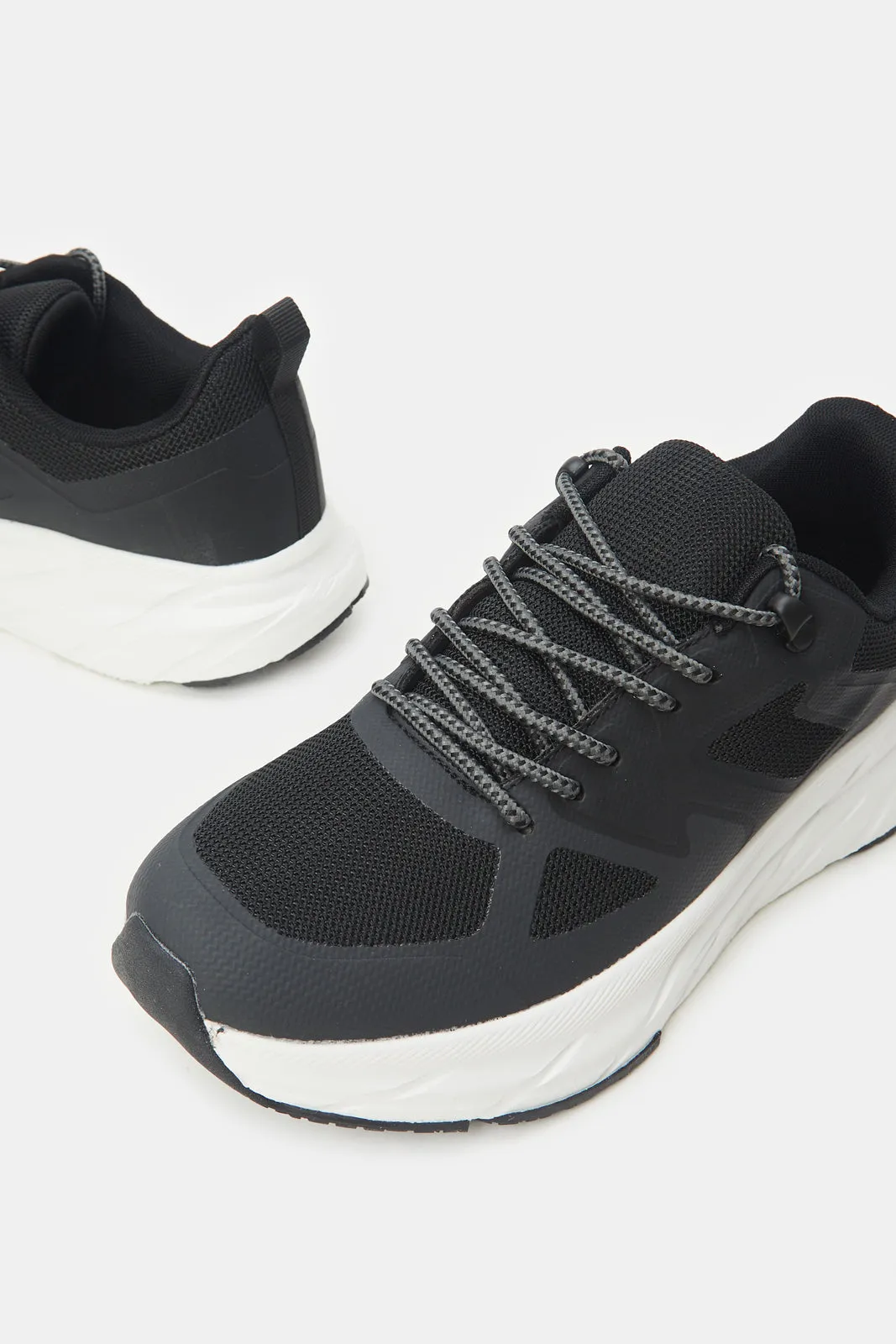 Men Black Colour Block Trainer sold by Redtag product image thumbnail 3