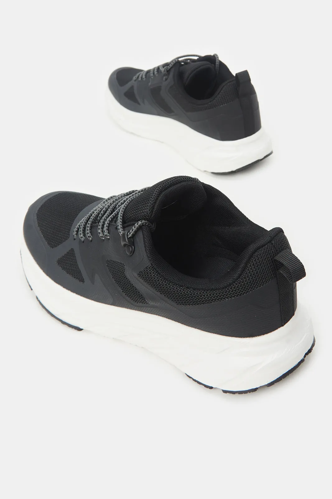 Men Black Colour Block Trainer sold by Redtag product image thumbnail 4