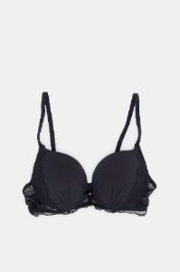 Women Purple And Black Push-Up Bra Set (Pack Of 2) sold by Redtag
