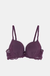 Women Purple And Black Push-Up Bra Set (Pack Of 2) sold by Redtag