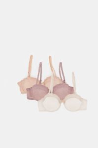 Women Assorted Balconette Bra Set (Pack of 3) sold by Redtag