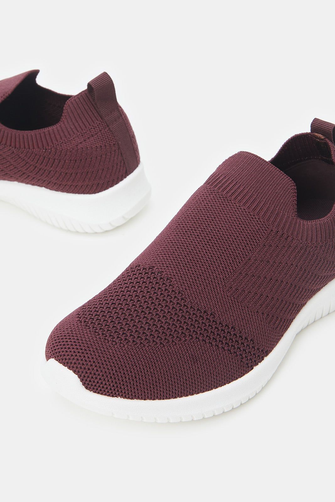 Women Burgundy Slip On Sneakers sold by Redtag product image thumbnail 3