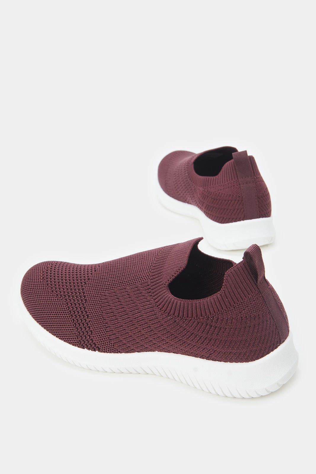 Women Burgundy Slip On Sneakers sold by Redtag product image thumbnail 4