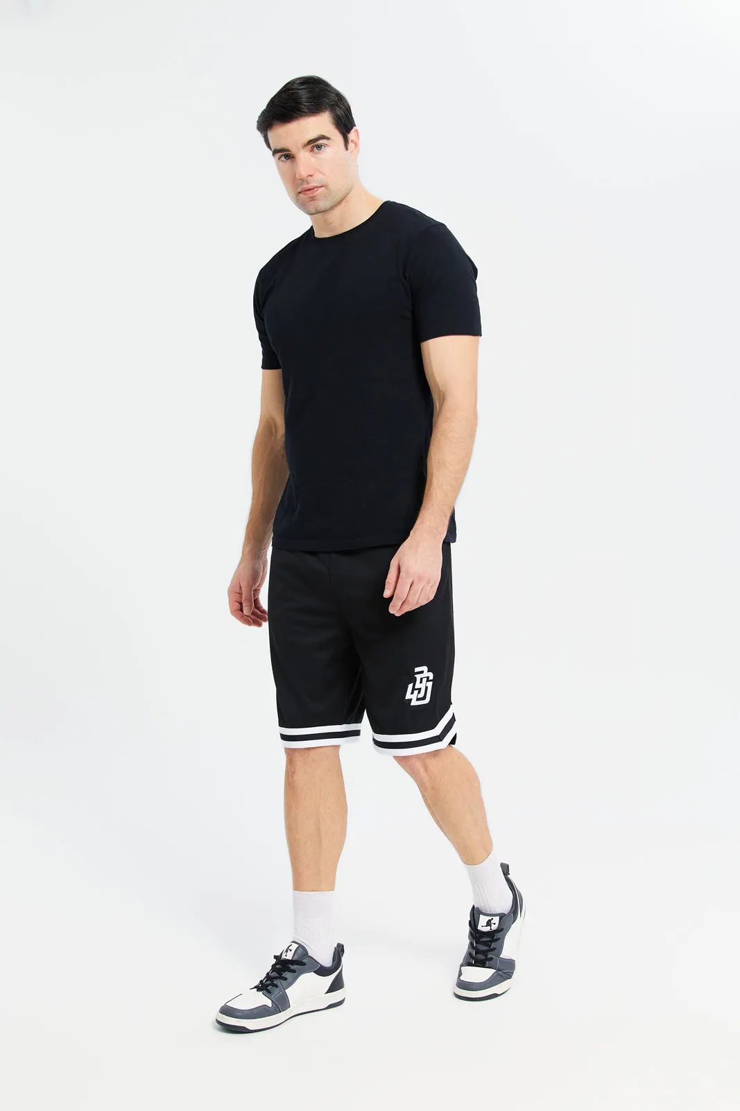 Men Black Basketball Shorts sold by Redtag product image thumbnail 2