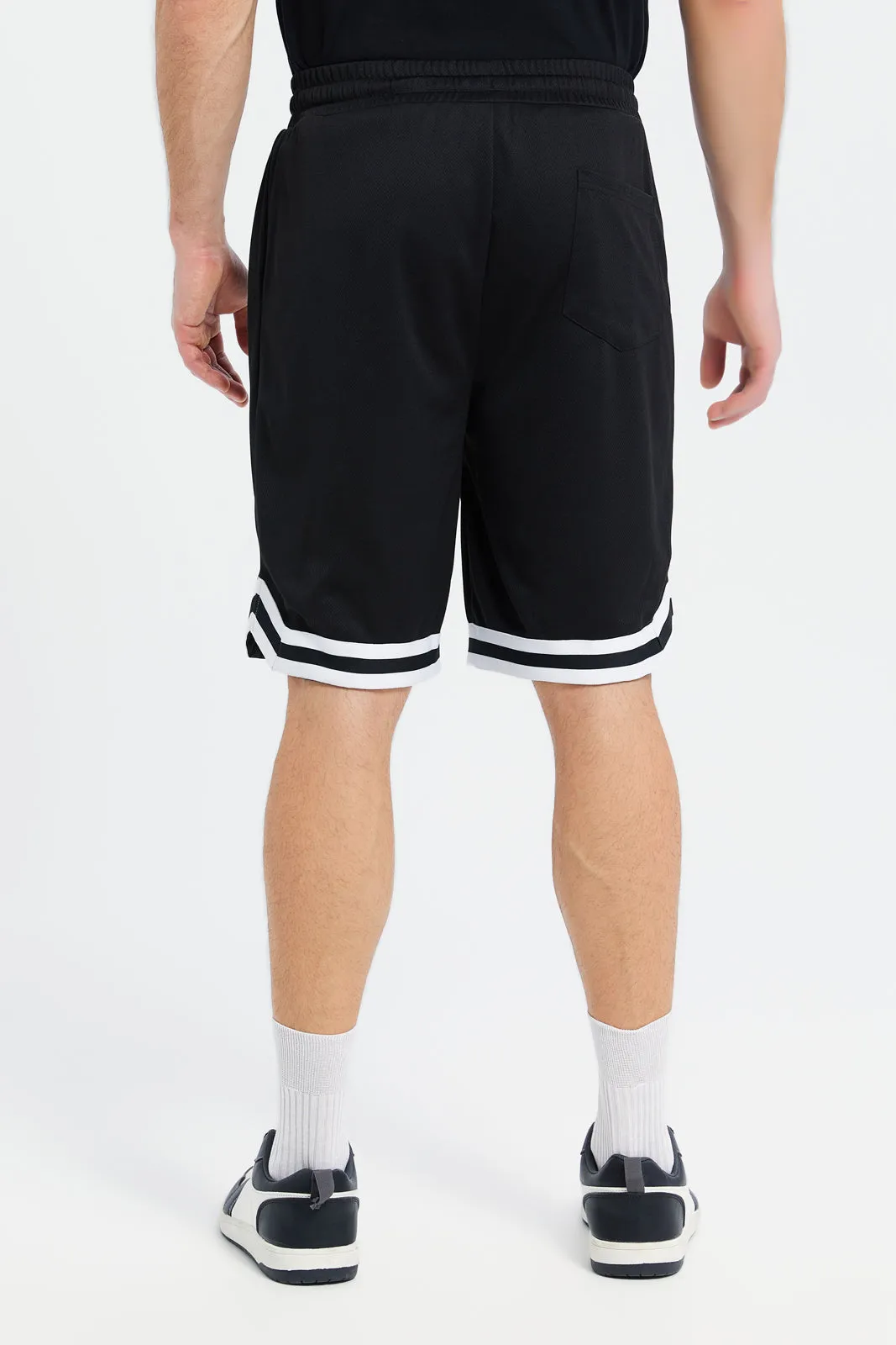 Men Black Basketball Shorts sold by Redtag product image thumbnail 3
